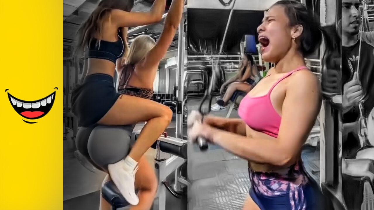 Gym Fails Moments 2024 & Funniest Gym Girl Workout Fails