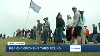 Golfers get a taste of Okla. weather at Southern Hills