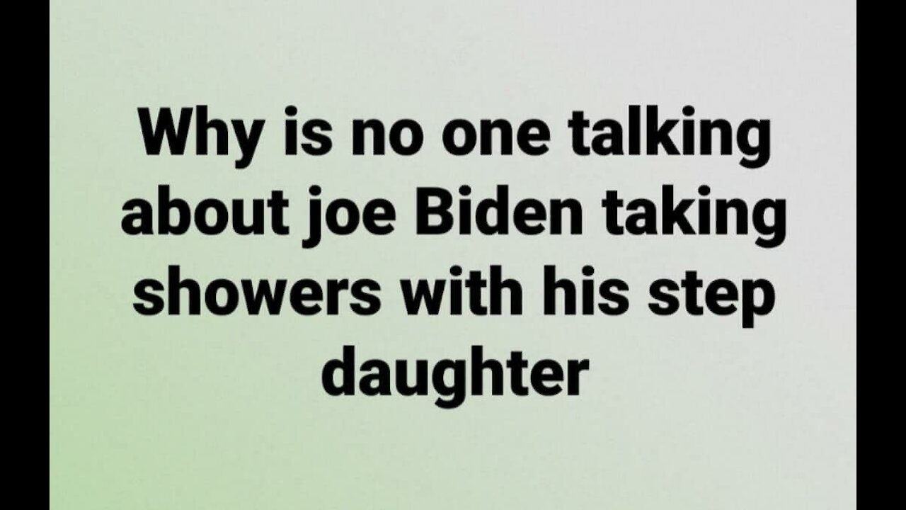 Creepy Uncle Joe