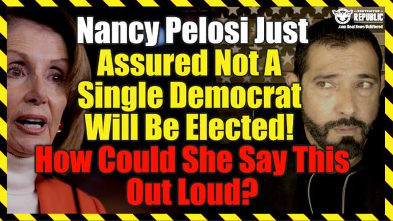 Nancy Pelosi Just Assured Not A Single Democrat Will Be Elected! How Could She Say This Out Loud?