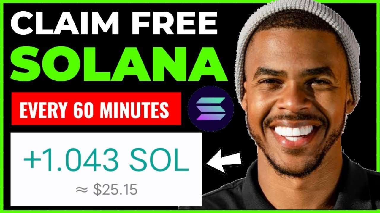 Claim Free 1 Solana Coin Every 60 Minutes | no mining no investment