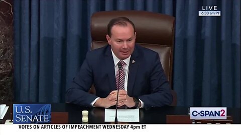 🔴 U.S. Senate: Debate on Articles of Impeachment