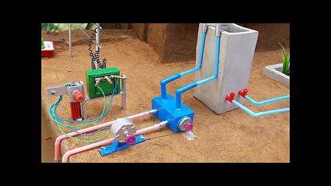How to make water pump science project - 220volt Transformer - Motor - Project