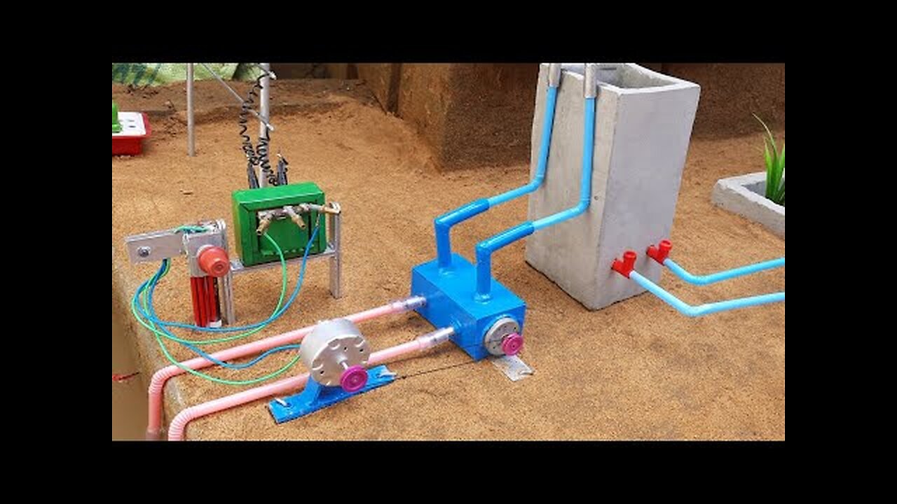 How to make water pump science project - 220volt Transformer - Motor - Project