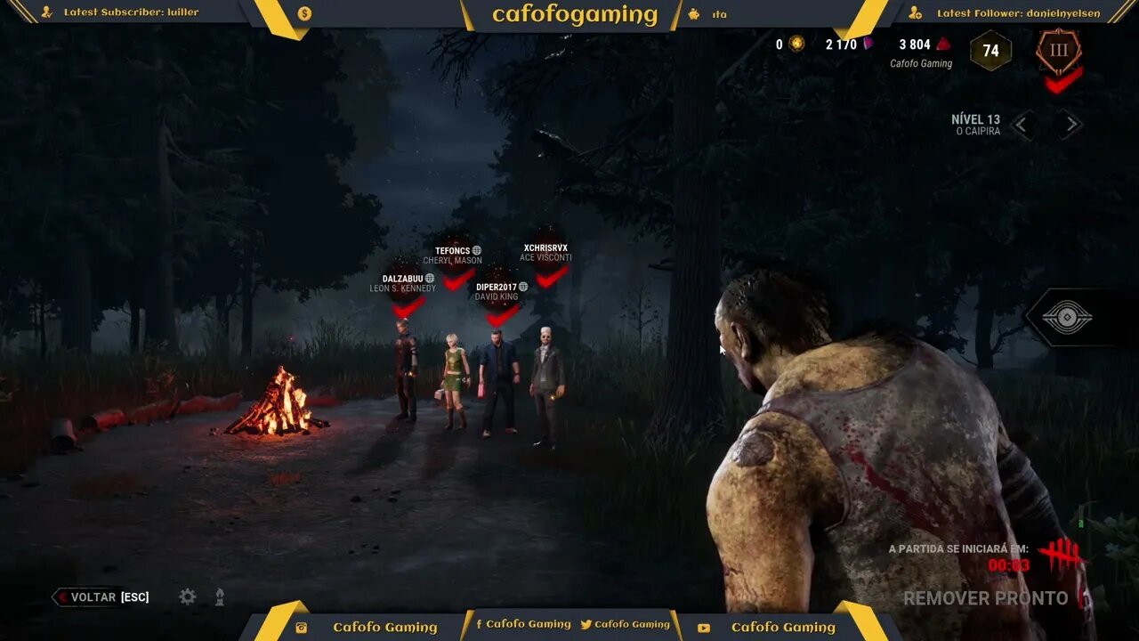 Dead by Daylight - Primeira partida com o Caipira