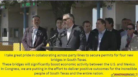 I take great pride in collaborating across party lines to secure permits for four new bridges