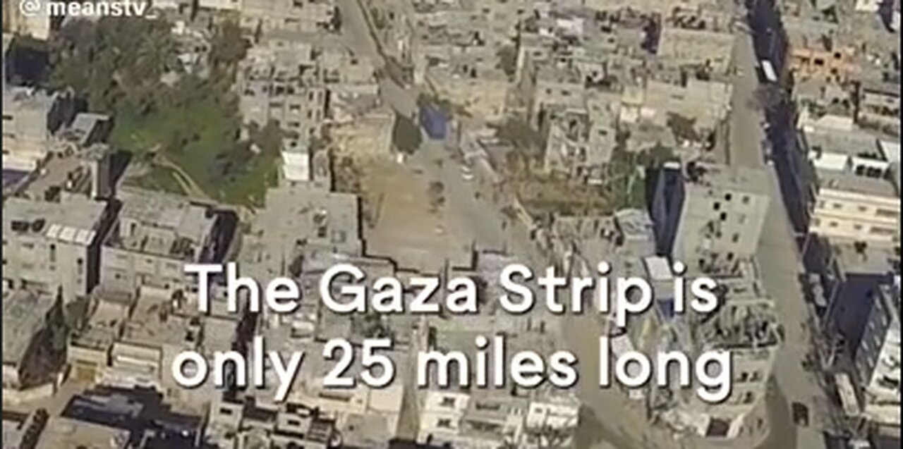 Israel - Palestine - Some Perspective - The Gaza Strip Is Only 25 Miles Long - HaloRock