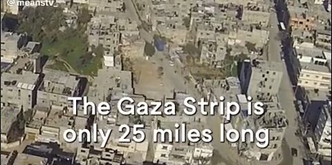 Israel - Palestine - Some Perspective - The Gaza Strip Is Only 25 Miles Long - HaloRock