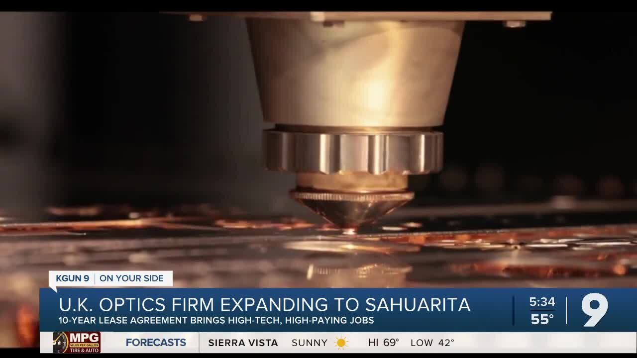 U.K. laser optics company expanding to Sahuarita