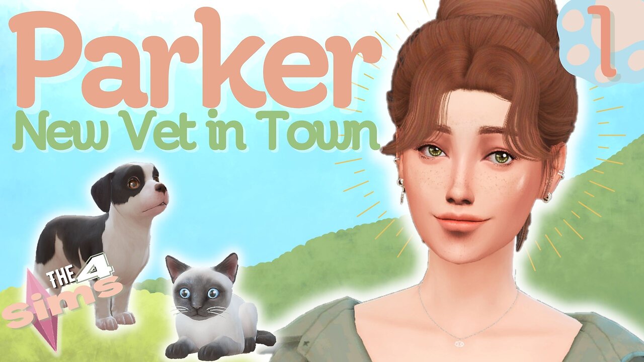 🐶Let's be a VET in a Small Country Village 🌻 || The Sims 4