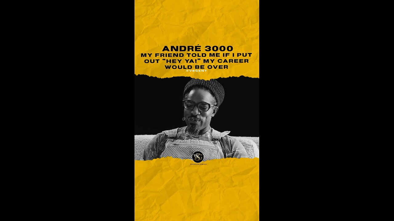 @andre3000 My friends told me if I put out “Hey Ya!” My career would be over