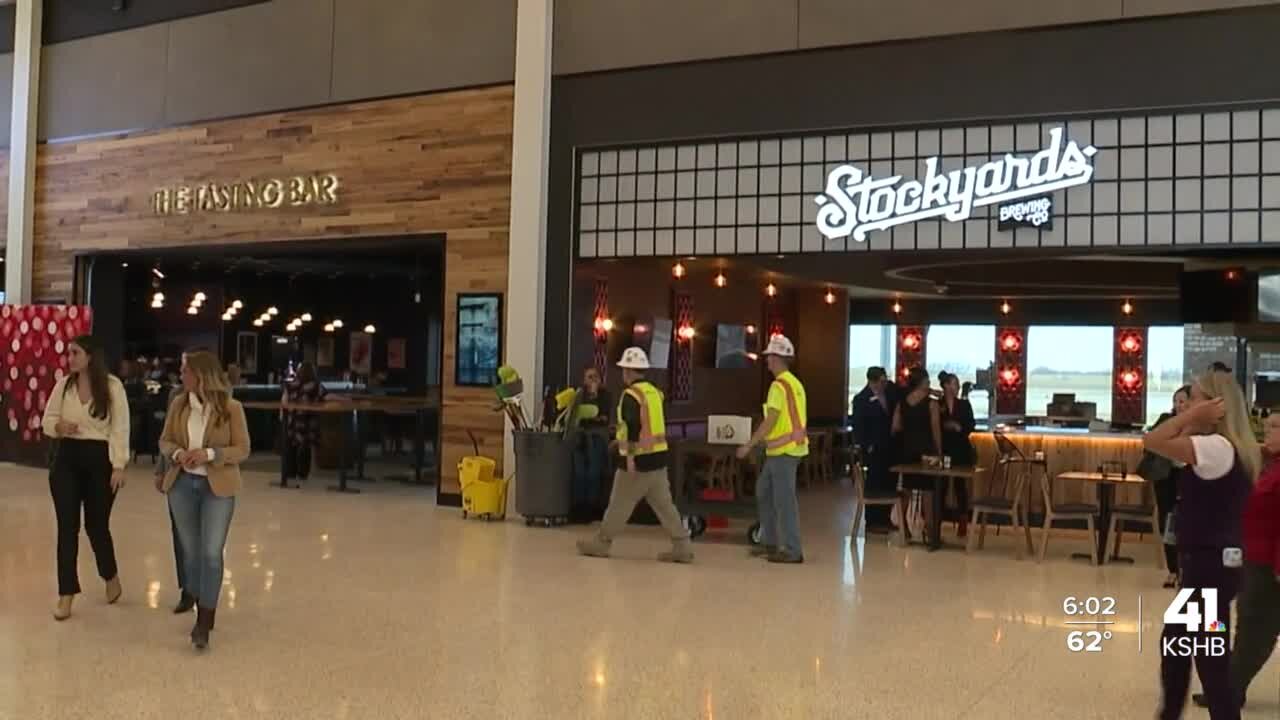 New single terminal at Kansas City International Airport dedicated with plaque