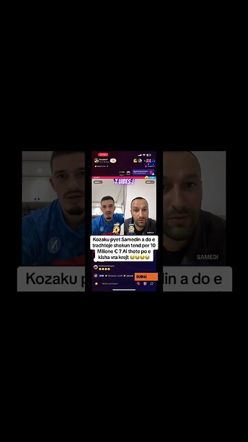 Kozaku live me samedin 10ml euro per tja fut shokut #shorts #foryou