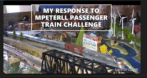 MPETERLL PASSENGER TRAIN CHALLENGE #mpeterll #passenger train