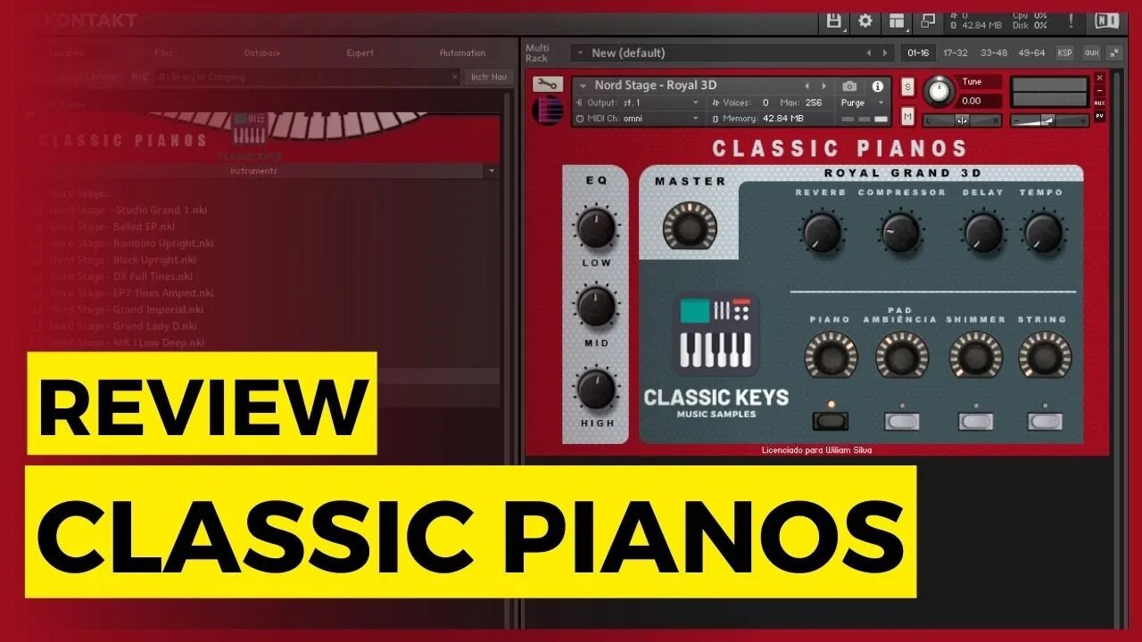 Review - Classic Pianos (Pianos Nord) para Kontakt by Classic Keys