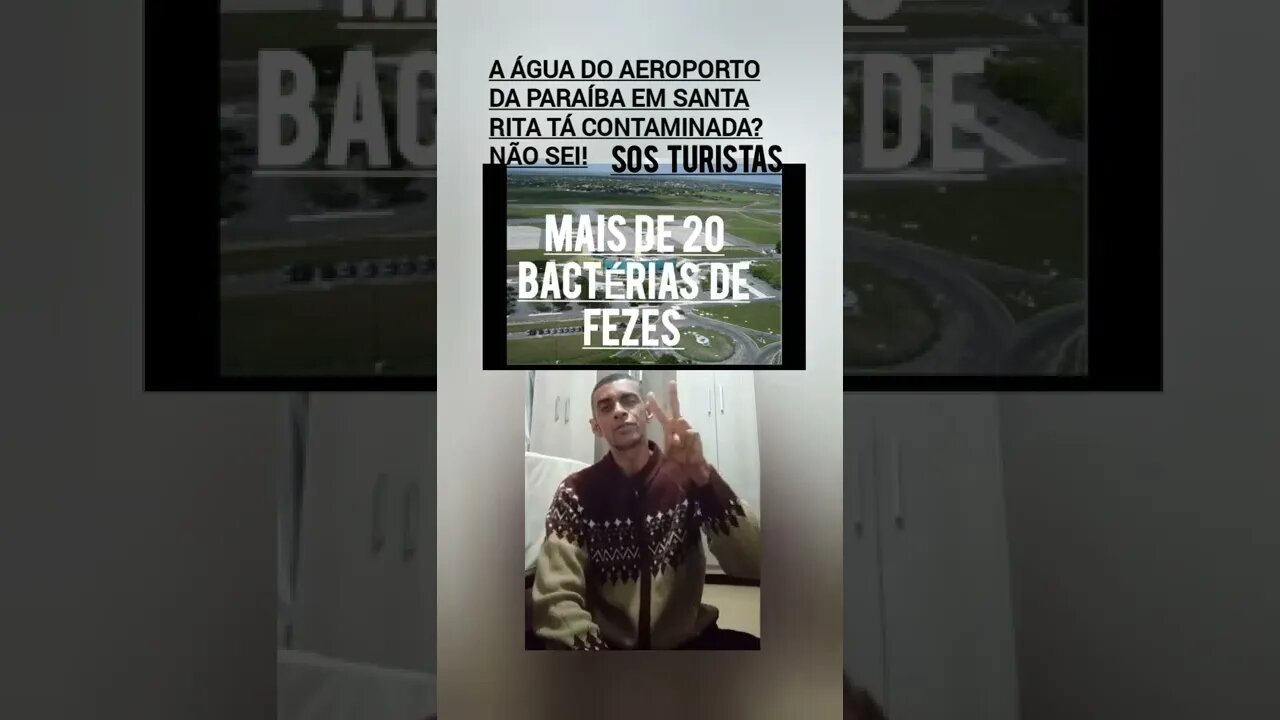 Aeroporto da PARAÍBA em Santa Rita pode ter água contaminada com mais de 20 BACTÉRIAS de FEZES💩