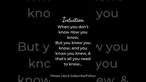 Intuition