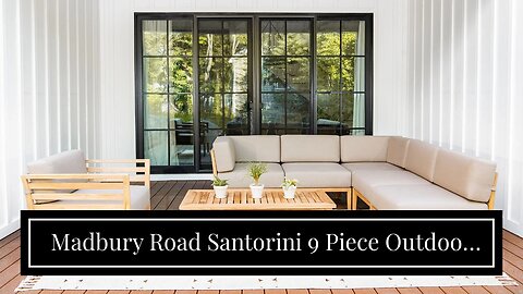 Madbury Road Santorini 9 Piece Outdoor SectionalDaybed Set