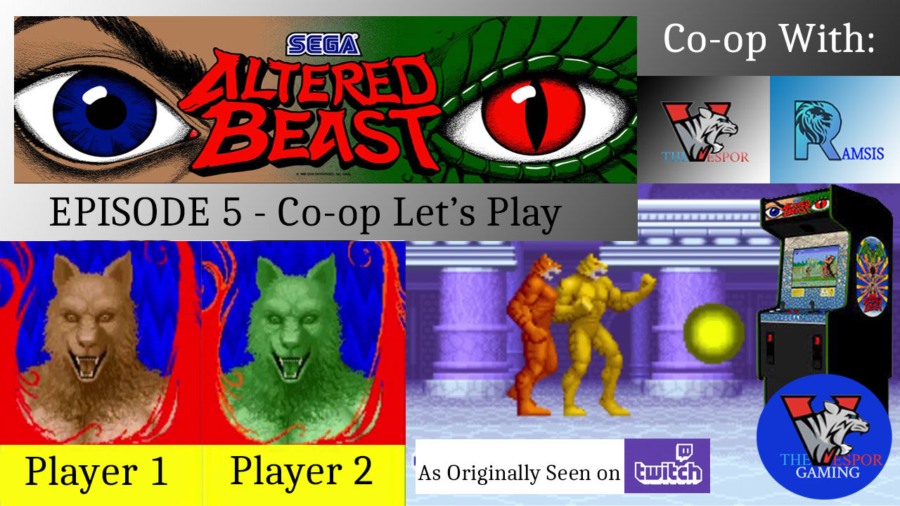 Retro Arcade Gameplay | Altered Beast - Full Arcade Co-op Let's Play | 2-Player