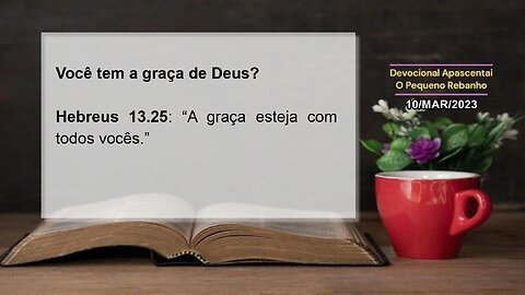 Você tem a graça de Deus?