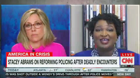 Stacy Abrams Affirms Defunding Police -- Then Denies Saying It