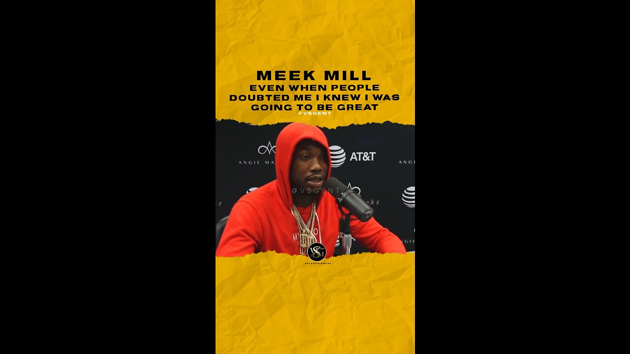 #meekmill Even when people doubted me I knew I was going to be great. 🎥 @angiemartinez