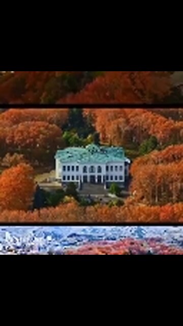 Beautiful autumn of Saad Abad Palace, Tehran