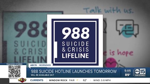 988 Suicide Hotline launches Saturday