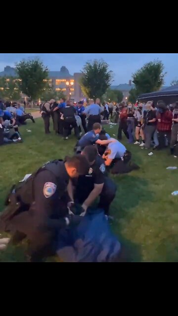 FAFO. Cops Take Down Pro Hamas Protesters At Washington University