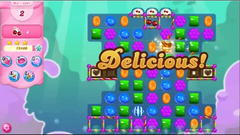 Candy Crush Level 4201 Talkthrough, 18 Moves 0 Boosters