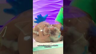 Boneca Reborn dentro da bolsa com líquido amniótico | Parto Empelicado