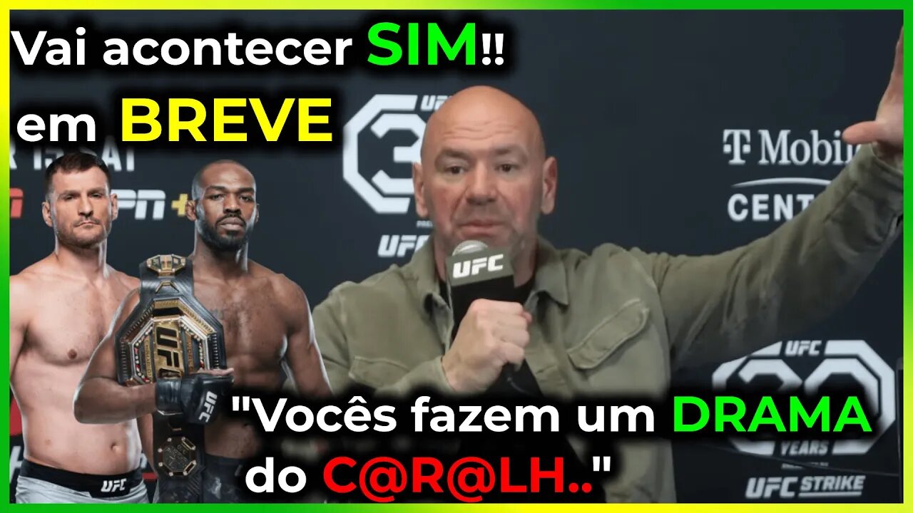 Dana White CONFIRMA luta entre Jon Jones VS Stipe Miocic e NEGA suposta alegações de APOSENTADORIA