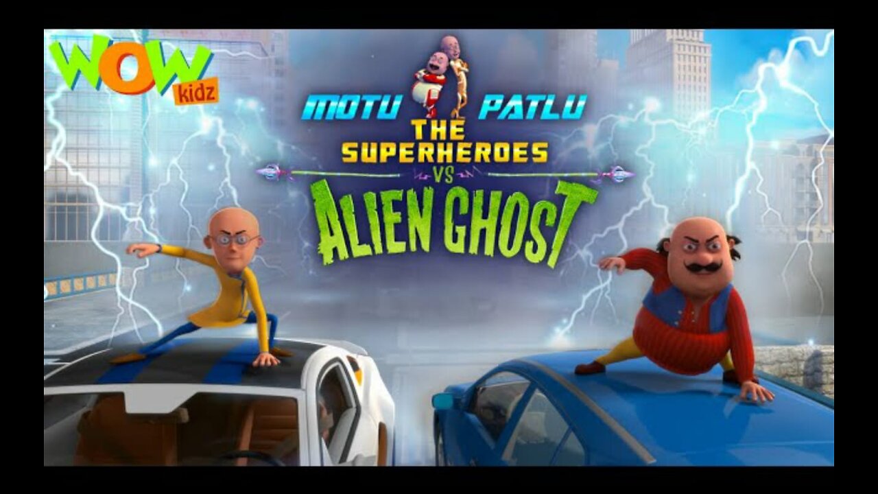 Motu Patlu | Hindi Cartoon Movies | Motu Patlu the Super Heroes Vs Alien Ghost | Wow Kidz | #spot