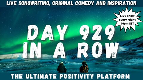 SNL Day 929 In A Row!! Let's Jam, Laugh and Lift Each Other Up!! 🌎☮❤