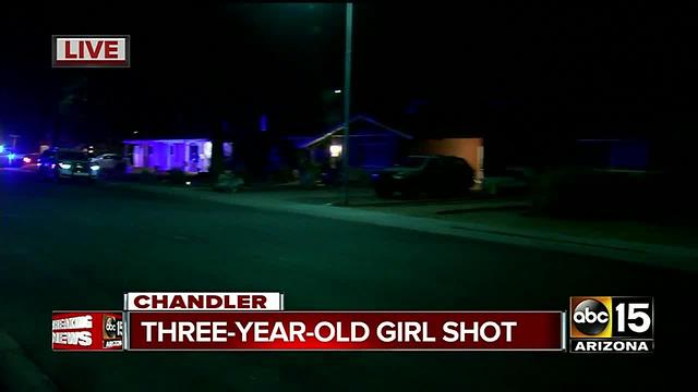 3-year-old girl shot in Chandler Thursday night