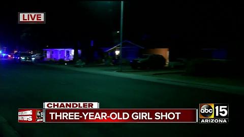 3-year-old girl shot in Chandler Thursday night