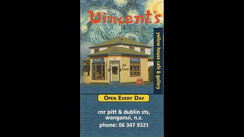 GOD SCARED ME BY A DREAM & GAVE ME VINCENT'S YELLOW HOUSE CAFE & GALLERY .
