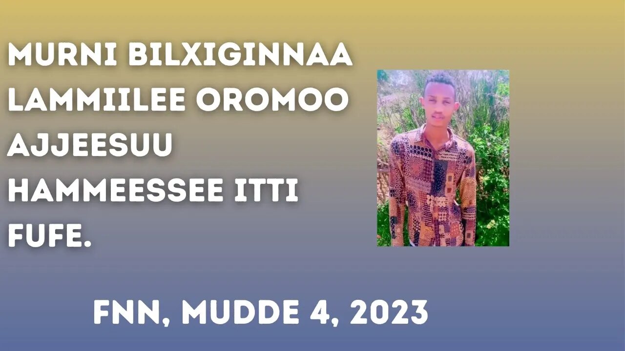 Mootummaan Bilxiginnaa PPn lammiilee Oromoo ajjeesuu fi hidhuu hammeessee itti fufe