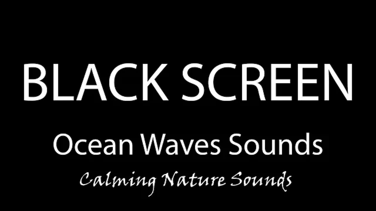 Dark Screen OCEAN WAVES Sounds For Sleeping - Black screen (10 HOURS)