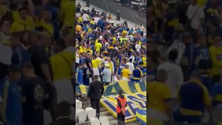 Argentino fazendo gesto nazista contra o Corinthians