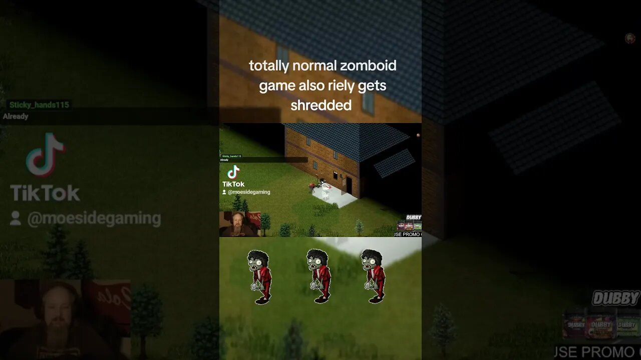 totally normal project zomboid gameplay.+ riely gets shredded #gaming #projectzomboid #moesidegaming