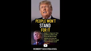 Trump: Americans Won't Stand For It #shorts