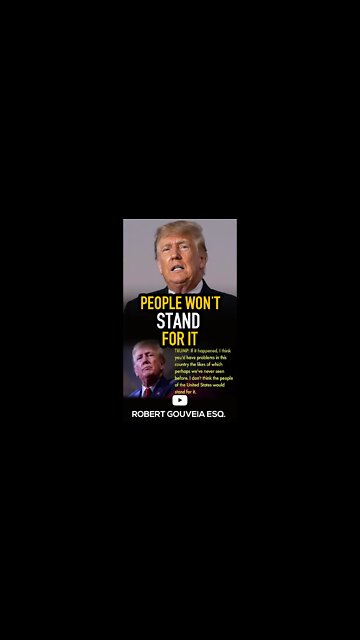 Trump: Americans Won't Stand For It #shorts