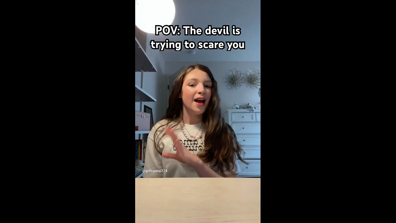 When the devil tries to scare you…….