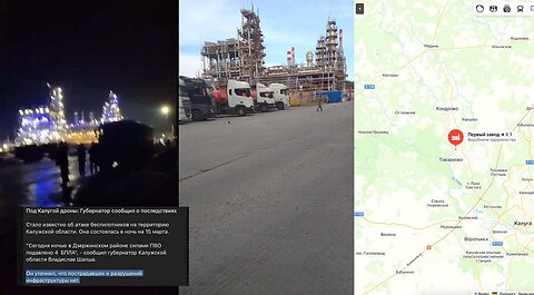 The ninth confirmed strike on a Russian refinery - this time the Kaluga