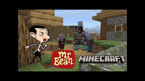 Mr Bean visits Minecraft - Fan made parody