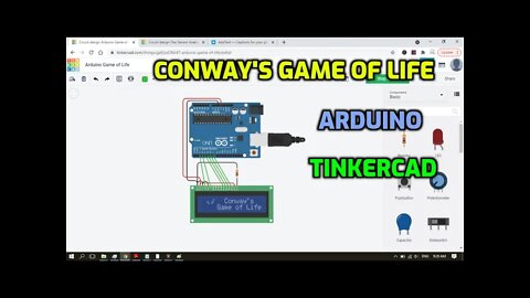Conway's Game of Life on Arduino Tinkercad