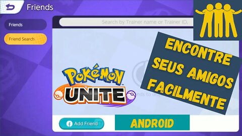 COMO ADICIONAR SEUS AMIGOS NO POKÉMON UNITE