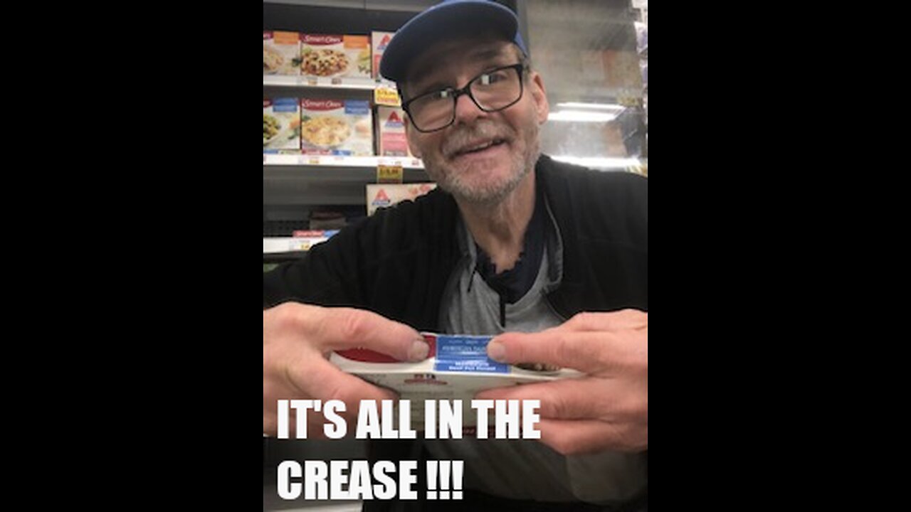 FROZEN FOOD CLERK HACK # 8 "CREASING MAKES PRODUCTS STAND UPRIGHT !!!"
