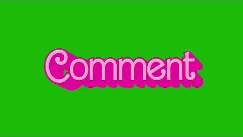 Facebook Barbie Like Share Comment Text And Emojis Green Screen Overlay 4K COMMENT FOR MORE TEXT!